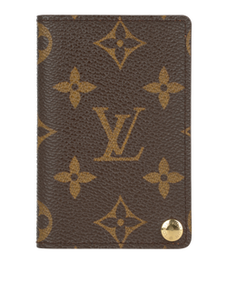 Louis Vuitton Business Card Holder, Canvas, Mono, 3*